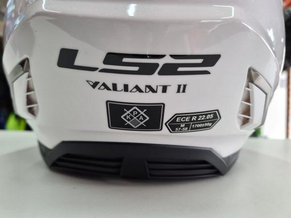 Kask szczękowy LS2 Valiant II solid white