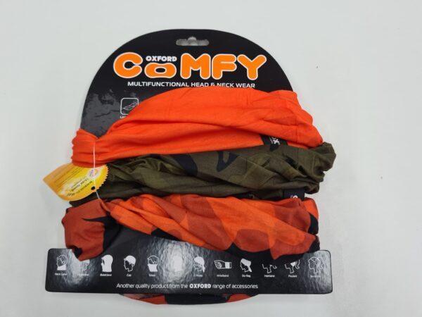 Komin kołnierz wiatroodporny Oxford COMFY Havoc Orange 3pak