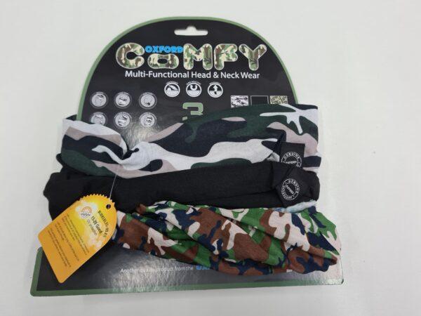 Komin kołnierz wiatroodporny Oxford COMFY Camouflage 3pak