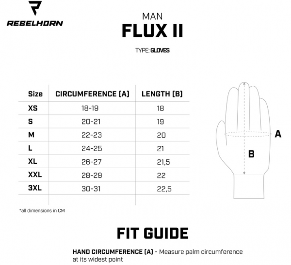 Rękawice motocyklowe letnie REBELHORN FLUX II