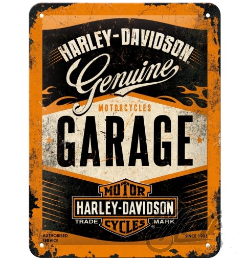 Tablica plakat 15×20 cm Harley Davidson GARAGE 26178