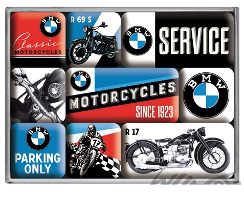 Zestaw magnesów 9 sztuk BMW Motorcycles