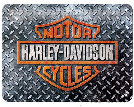 Tablica plakat 15×20 cm Harley Davidson DIAMOND PLATE 26250