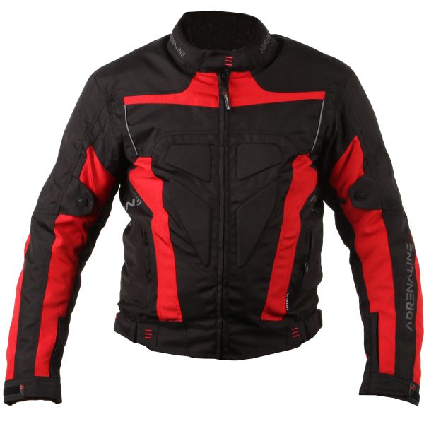 Kurtka motocyklowa tekstylna Adrenaline Hercules PPE czarny/czerwony