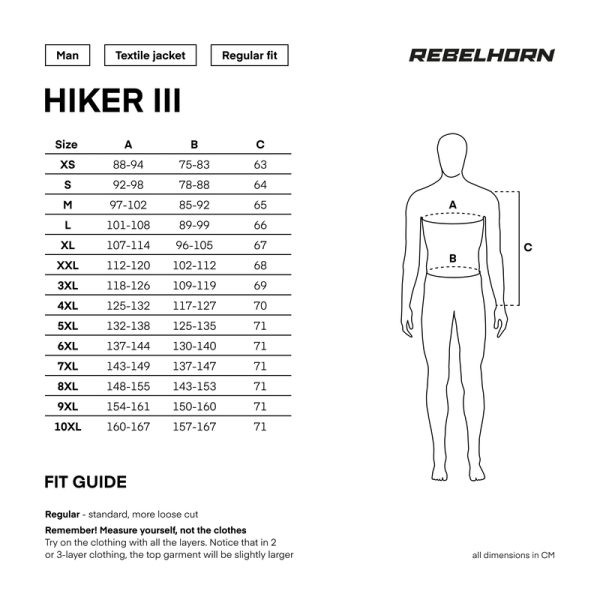 Kurtka motocyklowa Rebelhorn Hiker III czarno-żółta