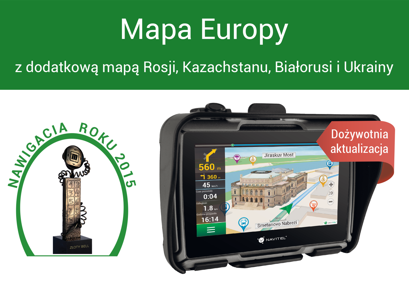 Nawigacja motocyklowa NAVITEL G550 MOTO 4,3