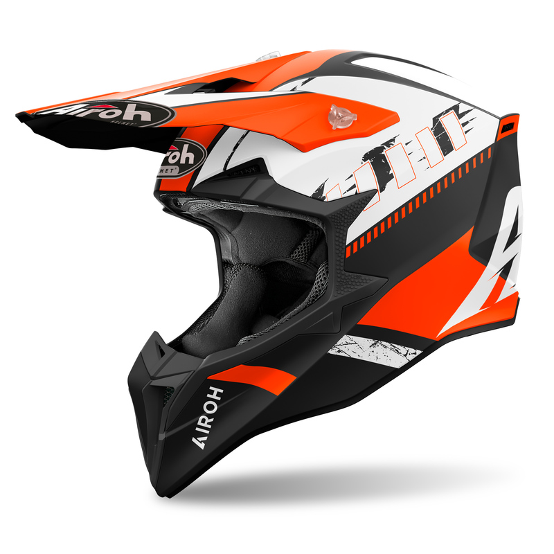 Kask off-road AIROH WRAAAP feel orange