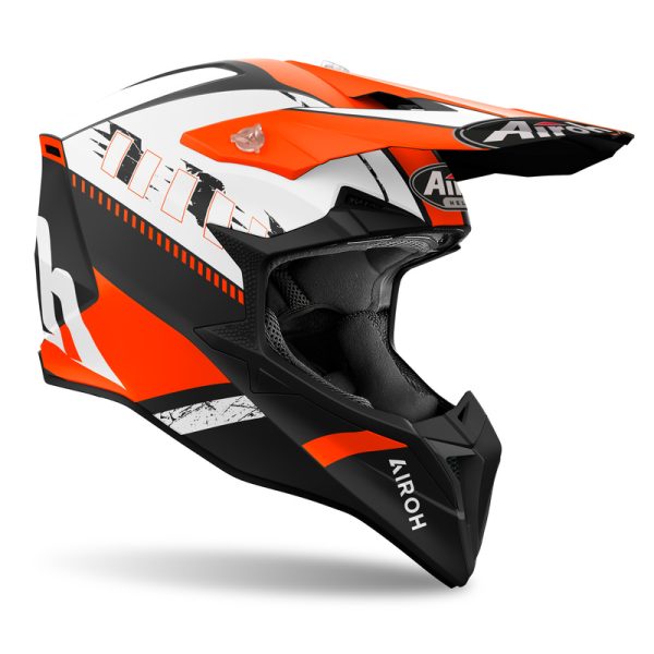 Kask off-road AIROH WRAAAP feel orange