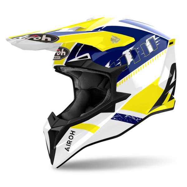 Kask off-road AIROH WRAAAP feel yellow