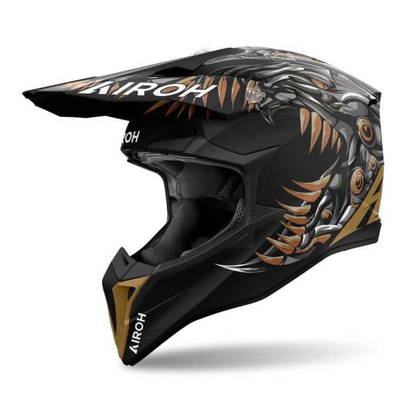 Kask off-road AIROH WRAAAP cyborg matt