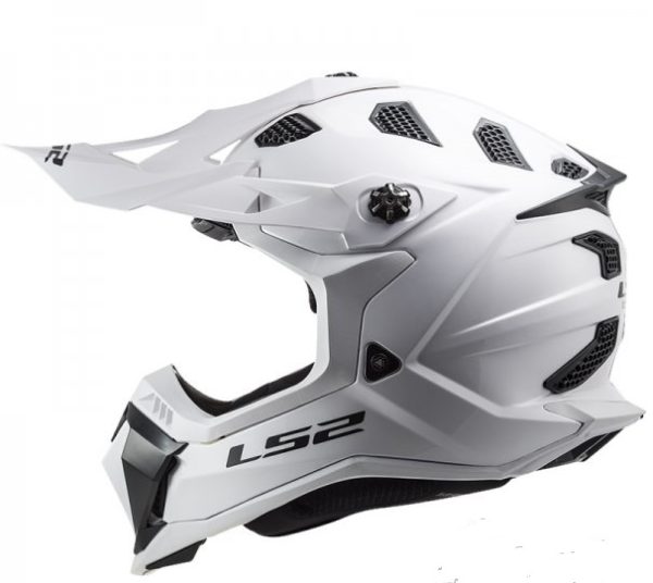 Kask motocyklowy enduro LS2 MX700 Subverter Evo II Solid White