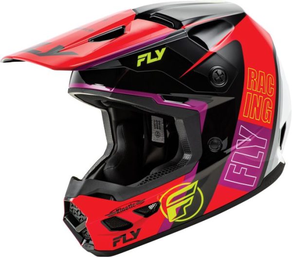 Kask Off-road FLY RACING KINETIC kolor czerwony/czarny