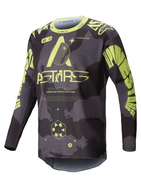 Koszulka Off-road ALPINESTARS MX FLUID HAUL kolor SZARY/FLUO