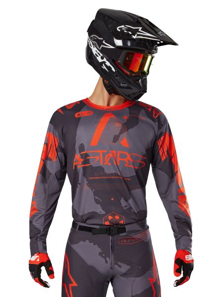 Koszulka Off road ALPINESTARS MX FLUID HAUL kolor CZERWONY