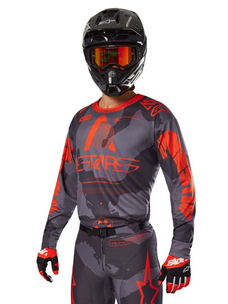 Koszulka Off road ALPINESTARS MX FLUID HAUL kolor CZERWONY