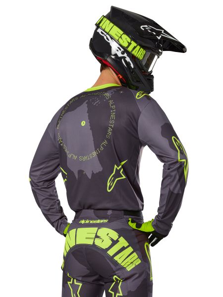 Koszulka Off-road ALPINESTARS MX FLUID HAUL kolor SZARY/FLUO