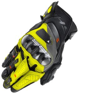 Rękawice motocyklowe męskie krótkie SHIMA XRS3 BLACK/YELLOW FLUO