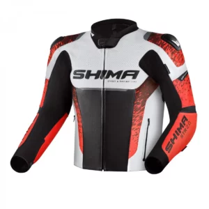 Kurtka motocyklowa Shima STR 2.0 czarna/RED FLUO