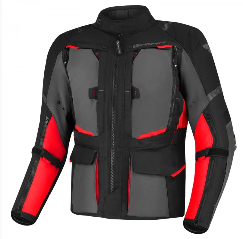 Kurtka tekstylna męska SHIMA HERO 2.0 black/red/grey\