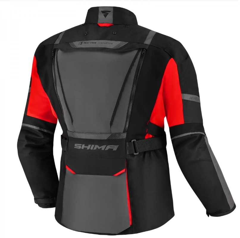 Kurtka tekstylna męska SHIMA HERO 2.0 black/red/grey\