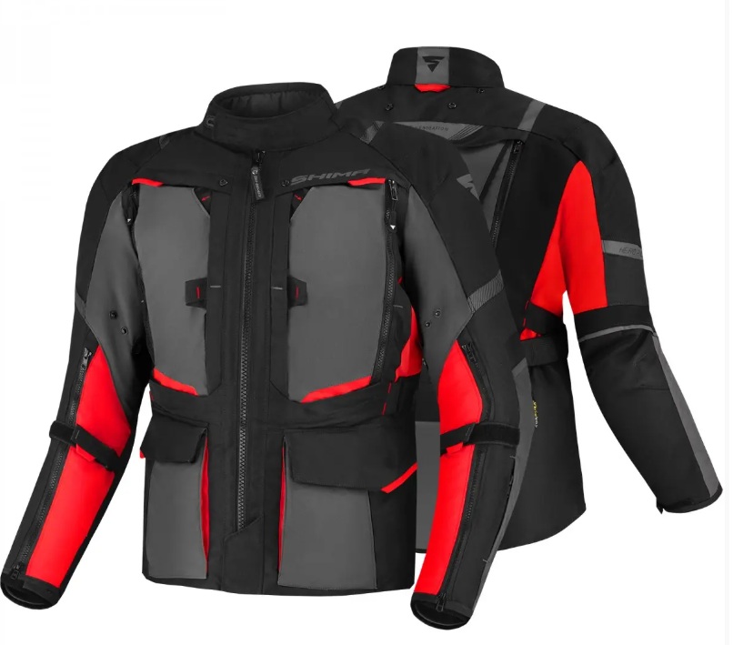 Kurtka tekstylna męska SHIMA HERO 2.0 black/red/grey\