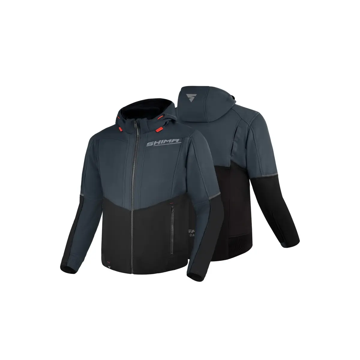 Bluza motocyklowa z ochraniaczami SHIMA DAYBREAKER grey/black