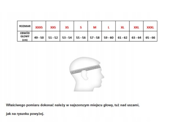 Kask szczękowy NAXA F07 biały połysk