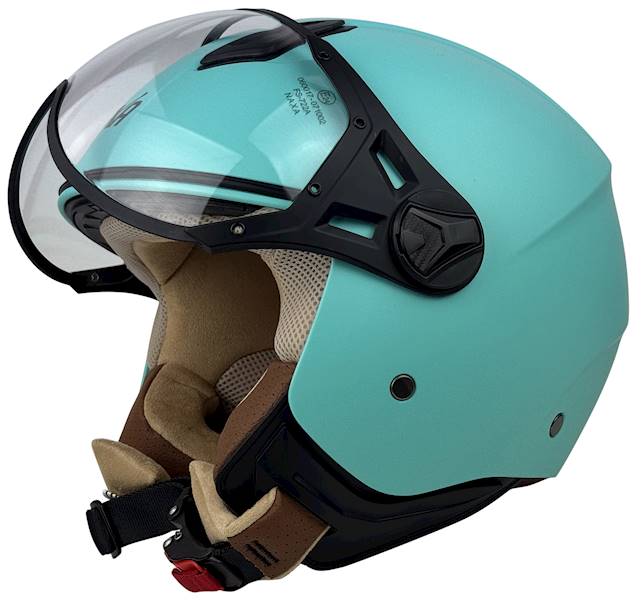 Kask otwarty NAXA S33 nibieski mat krótka szyba