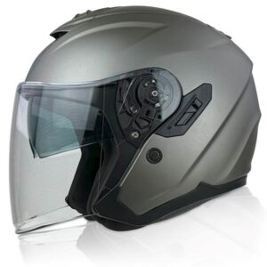 Kask otwarty NAXA S28/D Titanium FIBERGLASS matt titanium