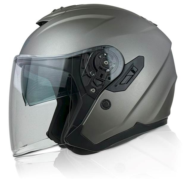 Kask otwarty NAXA S28/D Titanium FIBERGLASS matt titanium