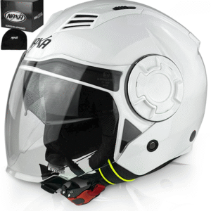 Kask otwarty NAXA S23X/C biały połysk