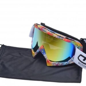 Gogle enduro GRAFIKA SZYBA TĘCZOWA MODEL NO.18 UNIT