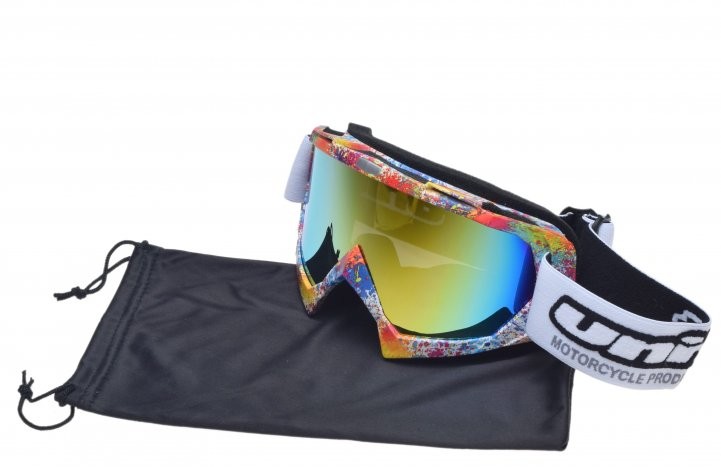 Gogle enduro GRAFIKA SZYBA TĘCZOWA MODEL NO.18 UNIT