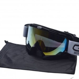 Gogle enduro CZARNE SZYBA ZŁOTA MODEL NO.18 UNIT