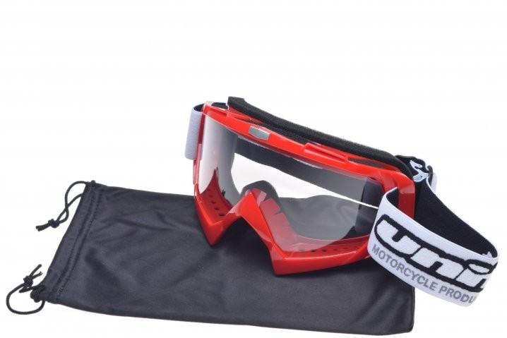Gogle enduro CZERWONE MODEL NO.18 UNIT