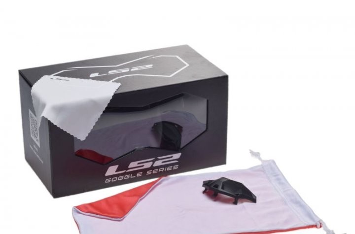 GOGLE enduro LS2 AURA CZARNO-ZIELONE