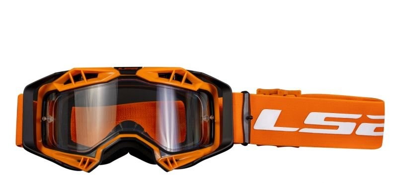 GOGLE LS2 AURA CZARNO-POMARAŃCZOWE