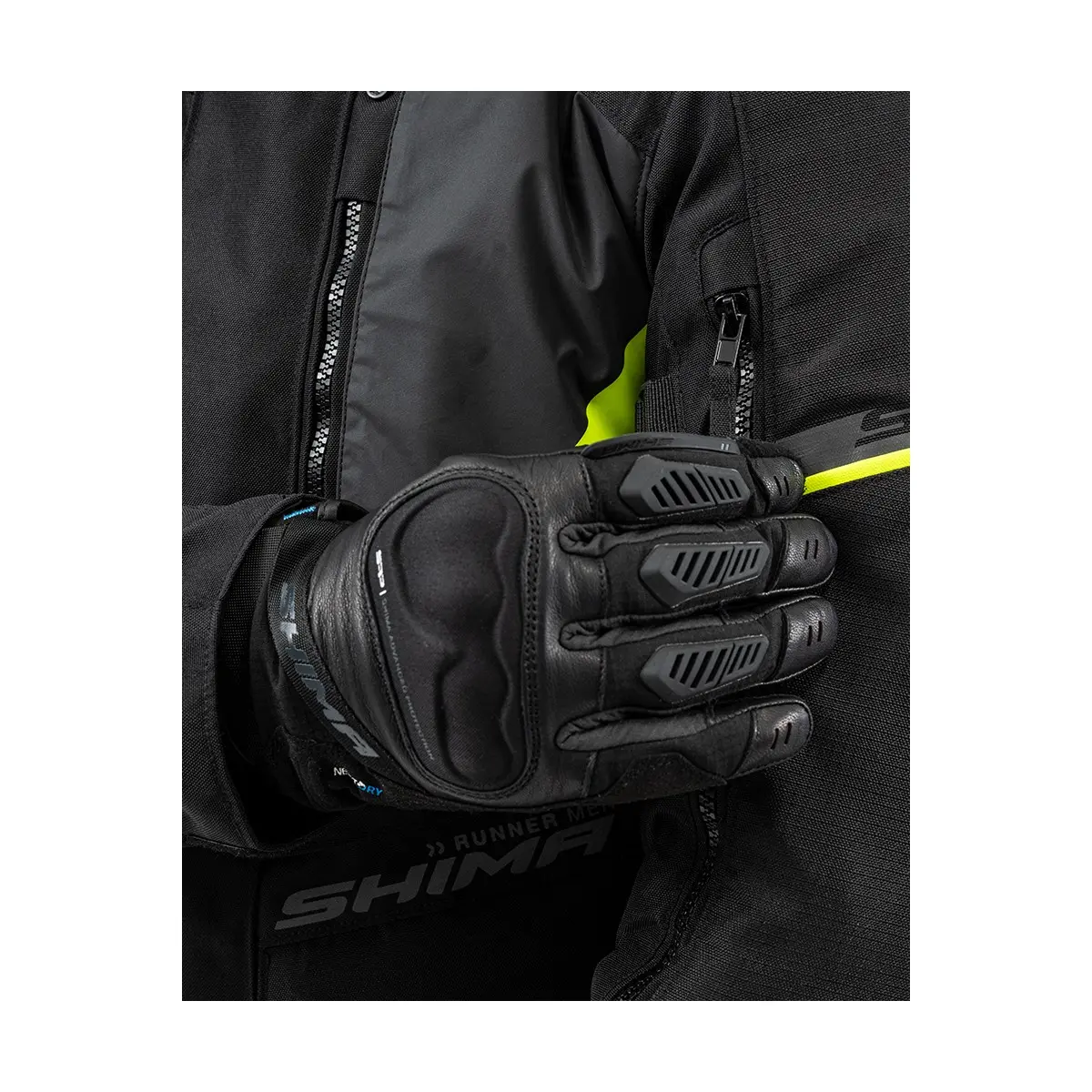 SHIMA HERO LADY WP BLACK wodoodporne damskie rękawice motocyklowe