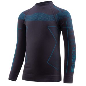 Bluza dziecięca BRUBECK THERMO KIDS grafitowy/niebieski