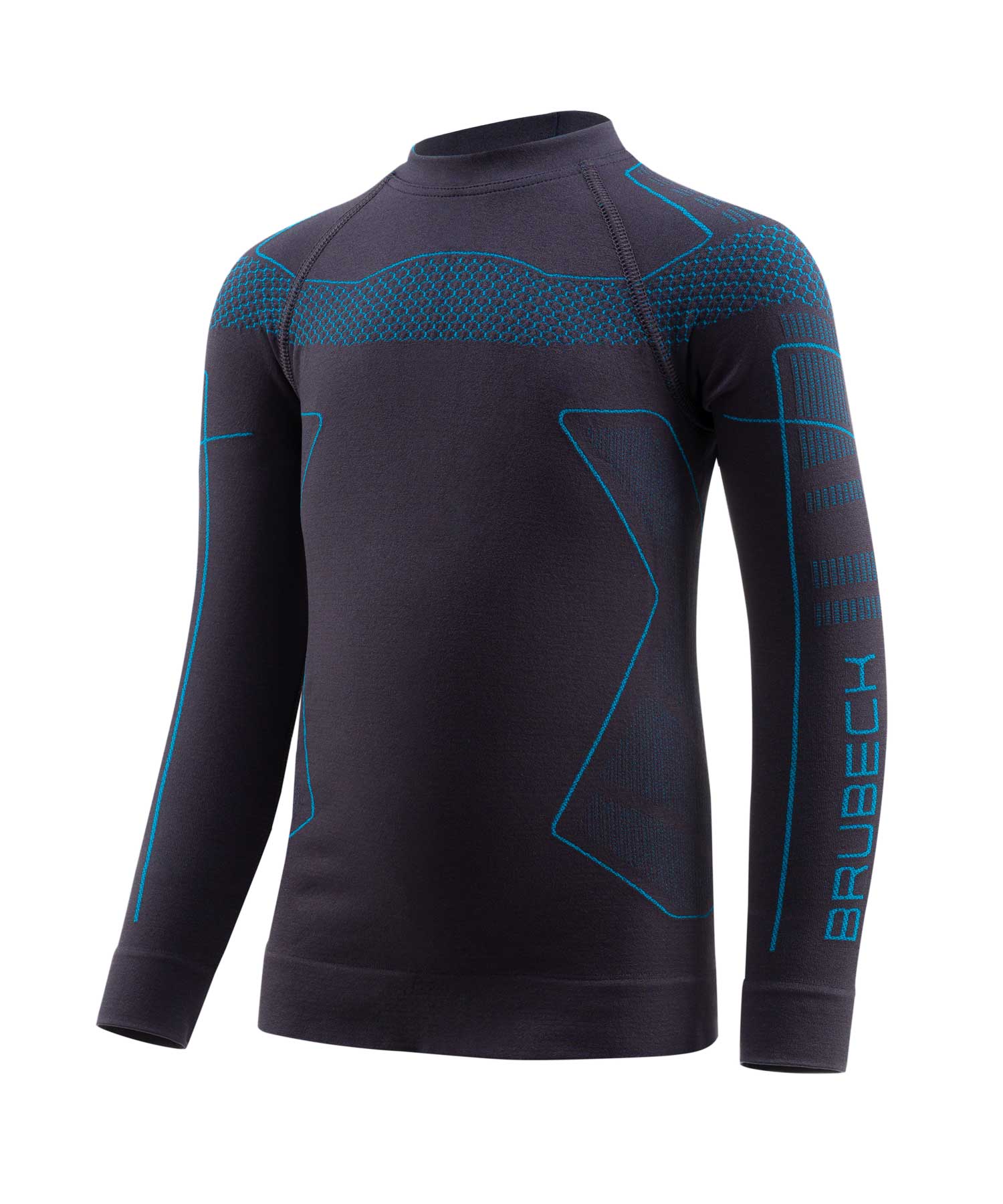 Bluza dziecięca BRUBECK THERMO KIDS grafitowy/niebieski