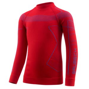 Bluza dziecięca BRUBECK THERMO KIDS czerwony/niebieski