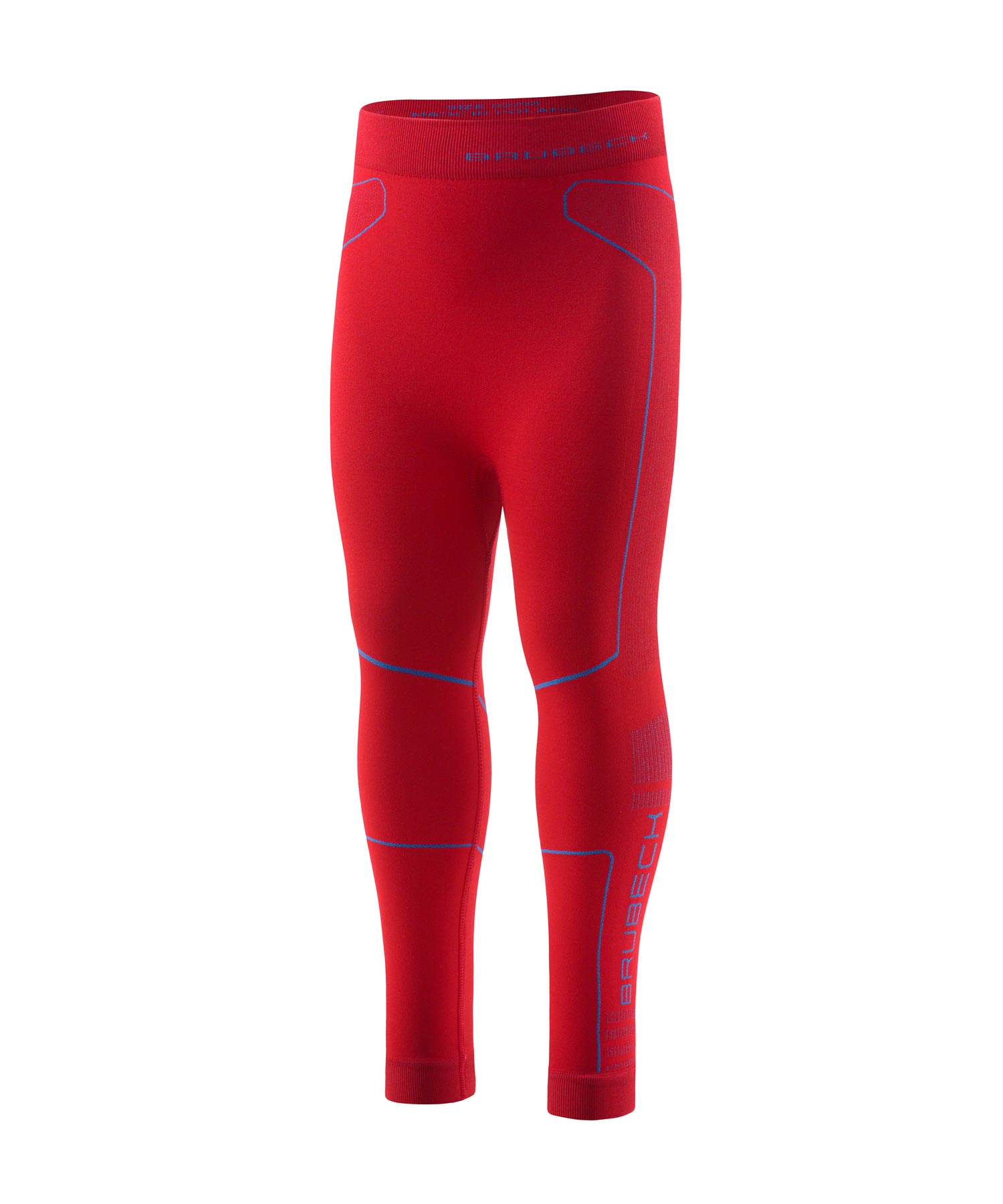 Spodnie dziecięce BRUBECK THERMO KIDS czerwony/niebieski