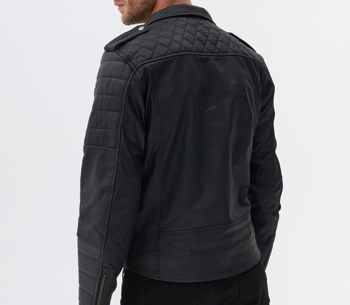 Kurtka skórzana OZONE RAMONES MODERN matt black