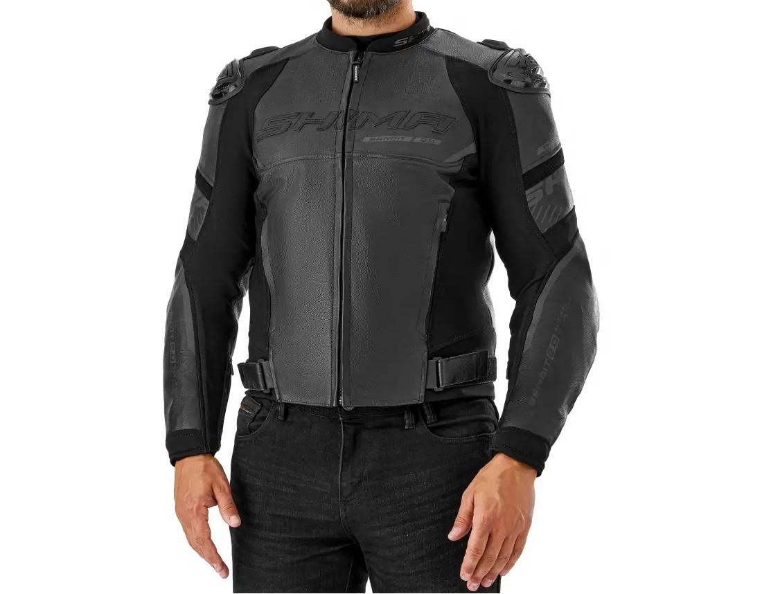 Kurtka skórzana męska Shima BANDIT 2.0 black BLACK