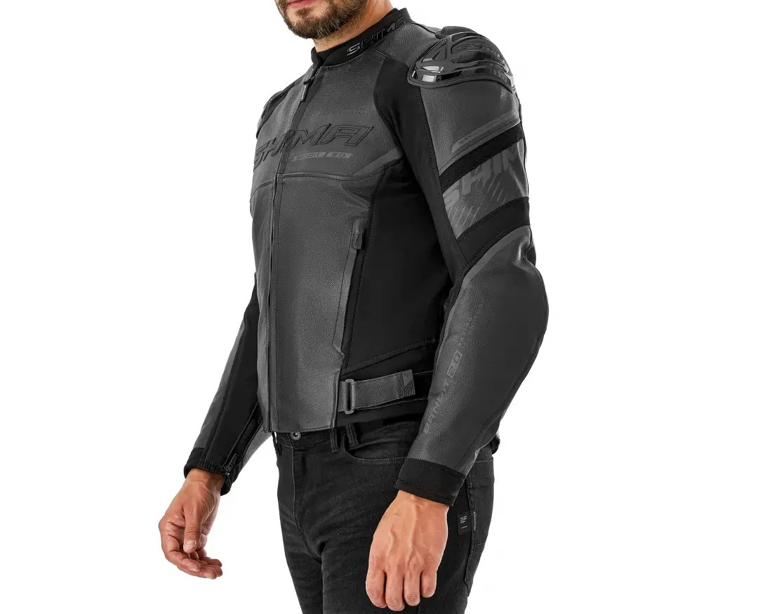 Kurtka skórzana męska Shima BANDIT 2.0 black BLACK