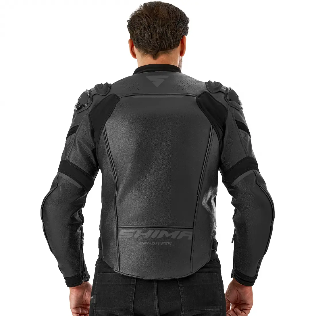 Kurtka skórzana męska Shima BANDIT 2.0 black BLACK