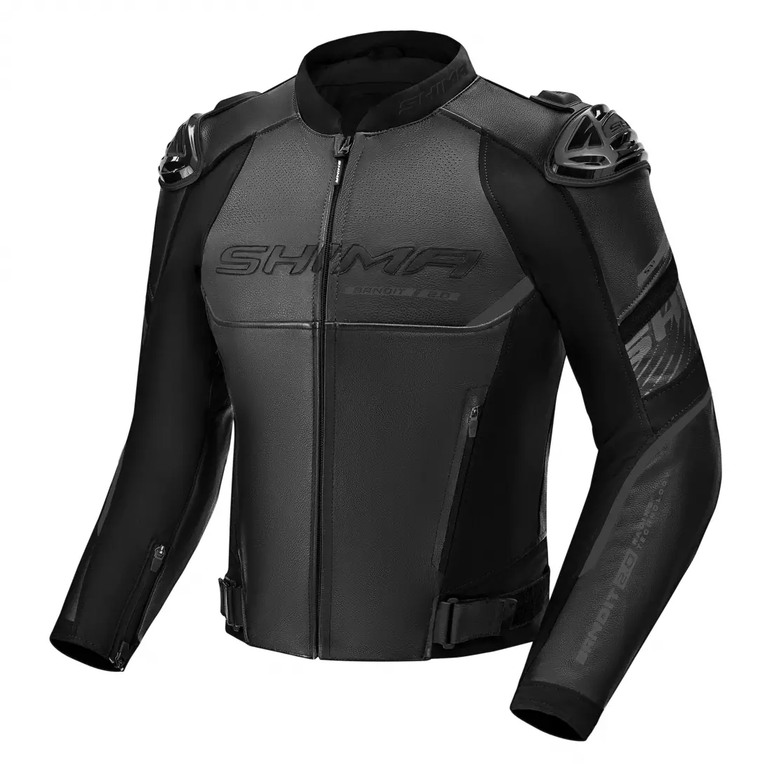 Kurtka skórzana męska Shima BANDIT 2.0 black BLACK