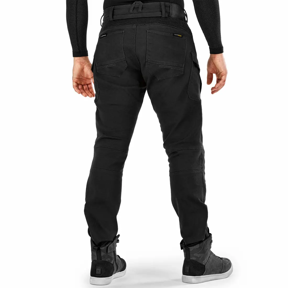 SHIMA GIRO 3.0 męskie jeansy typu biker czarne