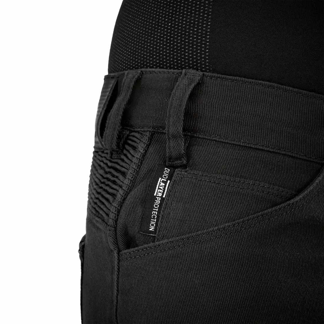 SHIMA GIRO 3.0 męskie jeansy typu biker czarne
