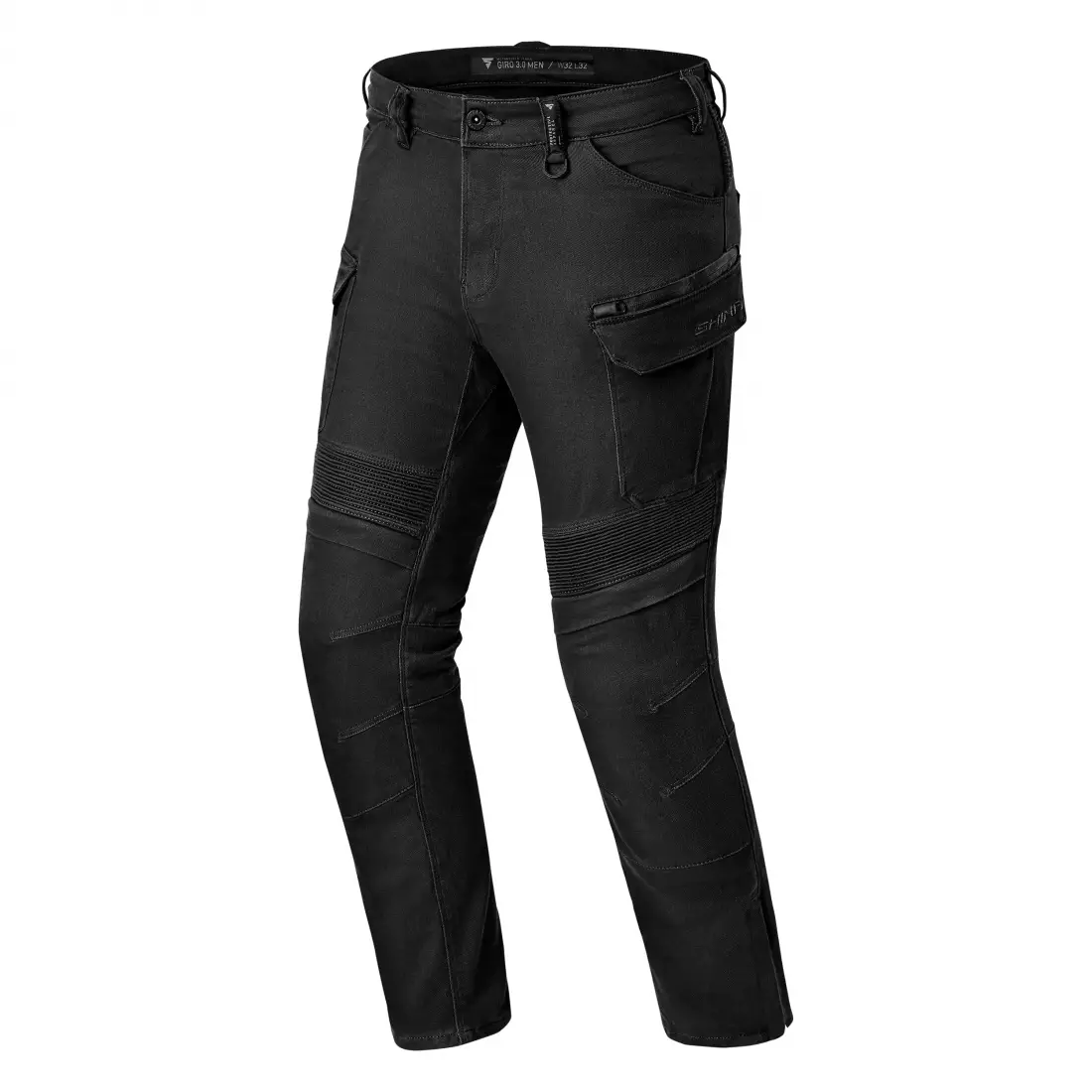 SHIMA GIRO 3.0 męskie jeansy typu biker czarne
